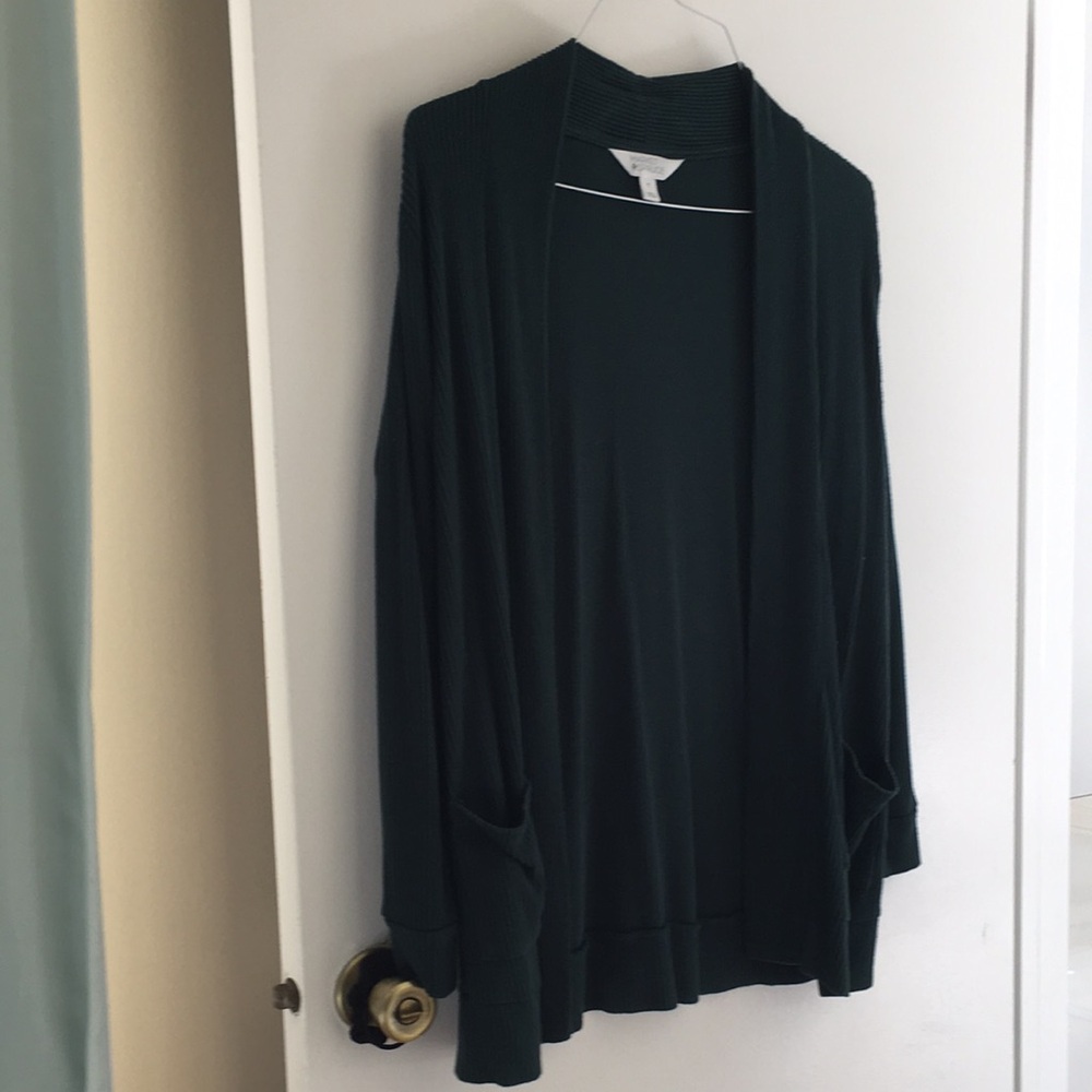 Women's Market & Spruce Heather Ribbed Brushed Knit Cardigan